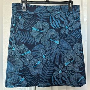 Tropical Print Rip Skirt wrap around skirt Sz XL